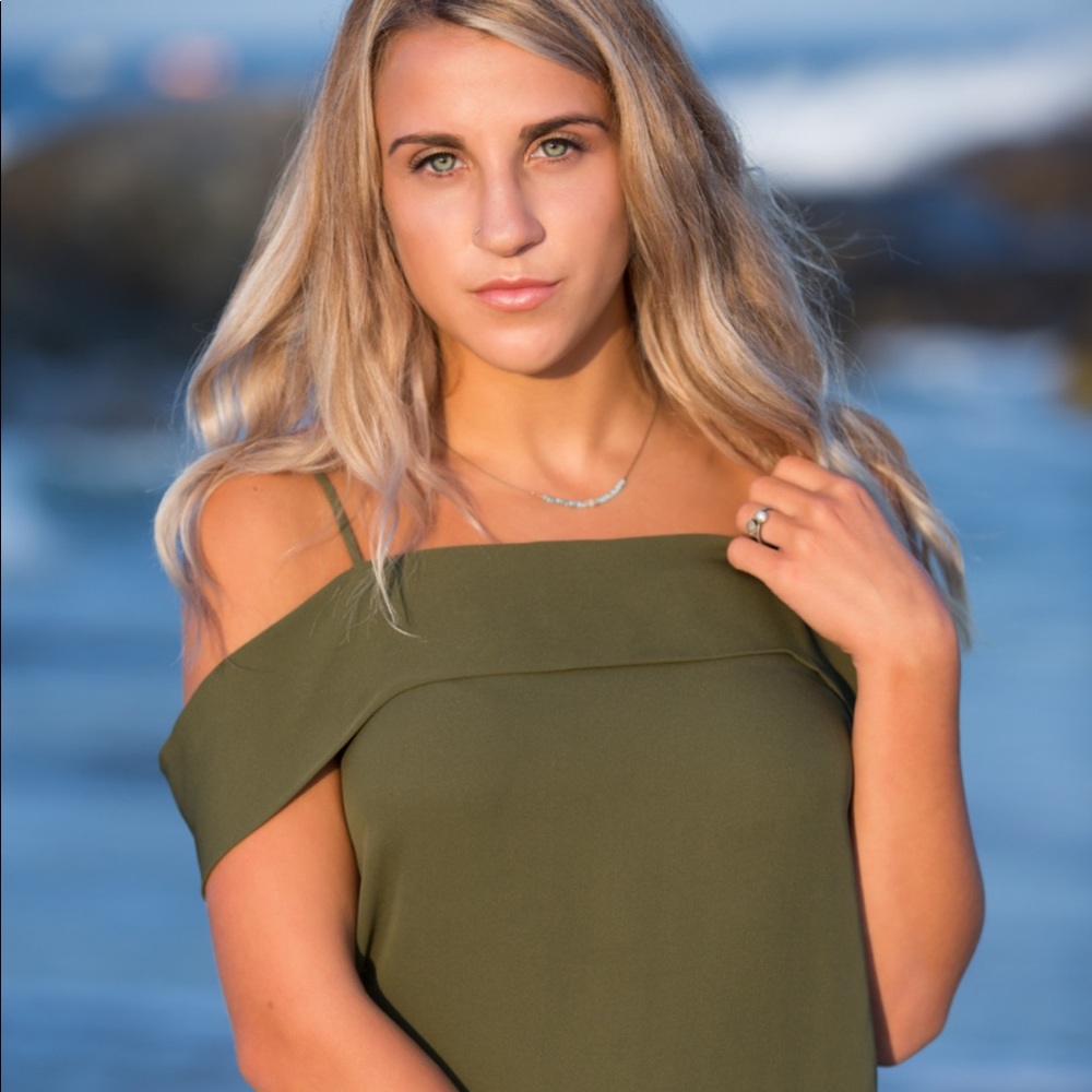 Theory Off-the-shoulder Classic Georgette Top